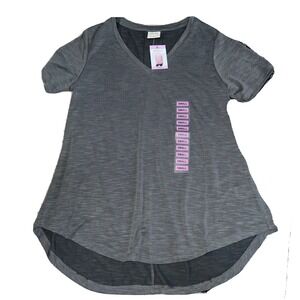 NWT Women's Dark Grey MOD REF V-Neck Short Sleeve Tee Small